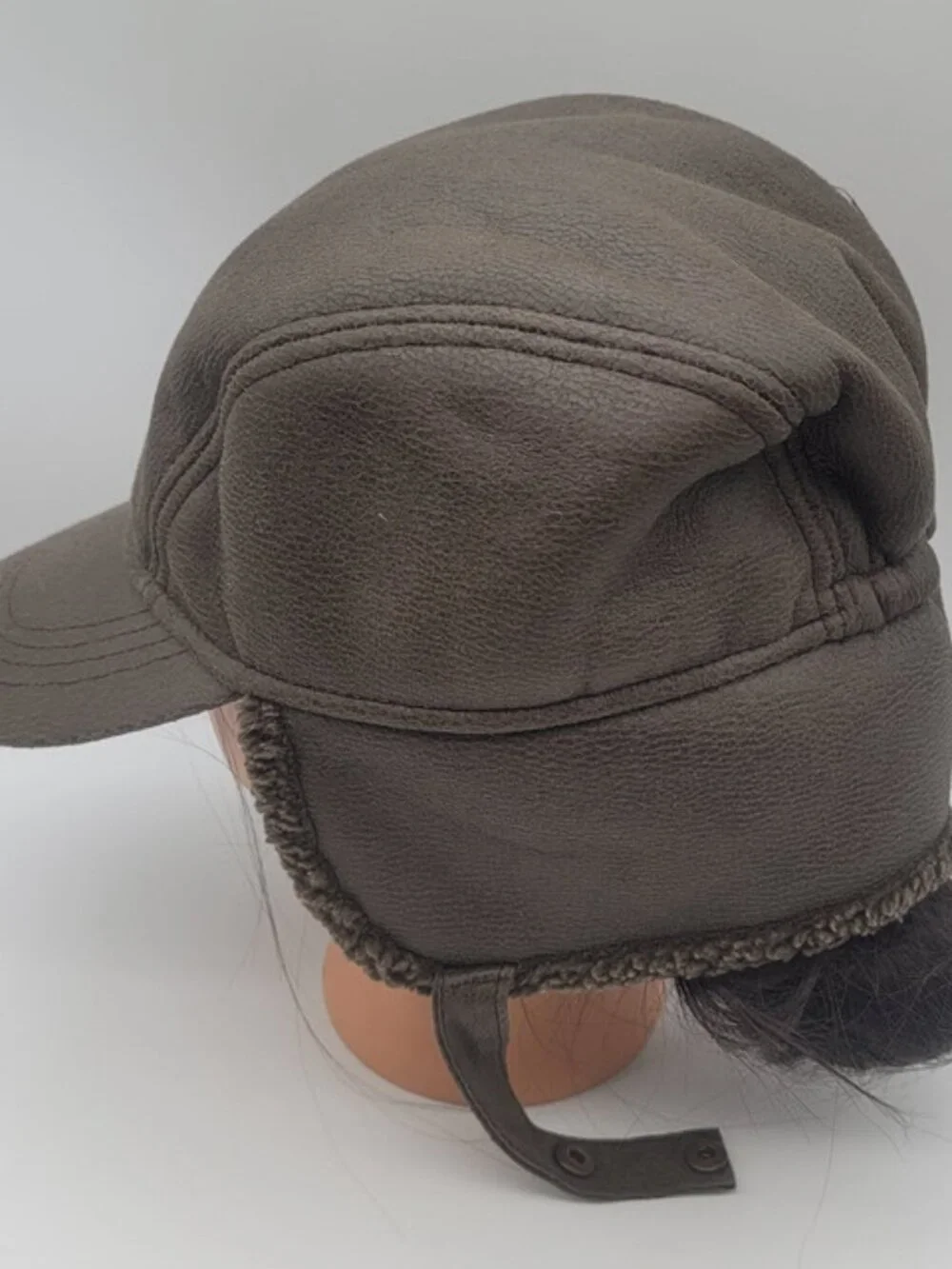 The Childrens Place Boys Sherpa Fur-Lined Trapper Hat, Size 10-14